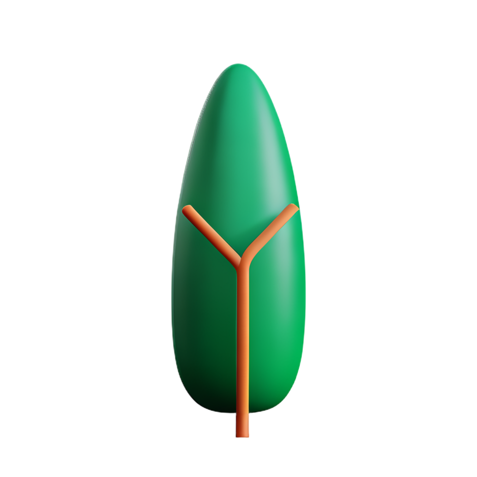 eucalyptus 3d rendering icon illustration png