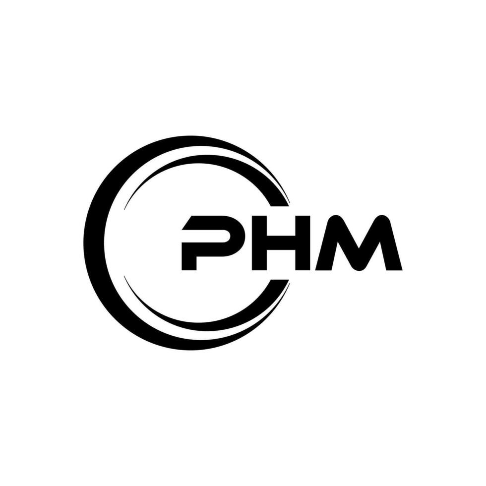 phm letra logo diseño, inspiración para un único identidad. moderno elegancia y creativo diseño. filigrana tu éxito con el sorprendentes esta logo. vector