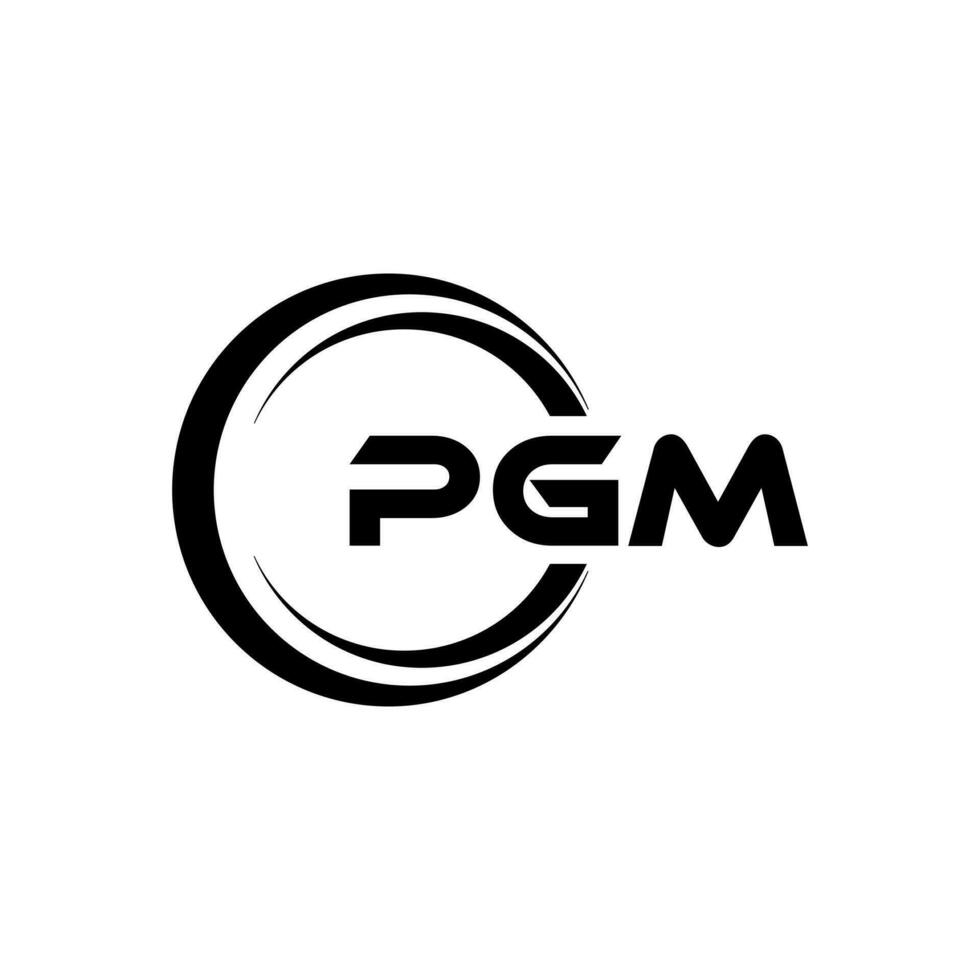 PGM Letter Logo Design, Inspiration for a Unique Identity. Modern Elegance and Creative Design. Watermark Your Success with the Striking this Logo. vector