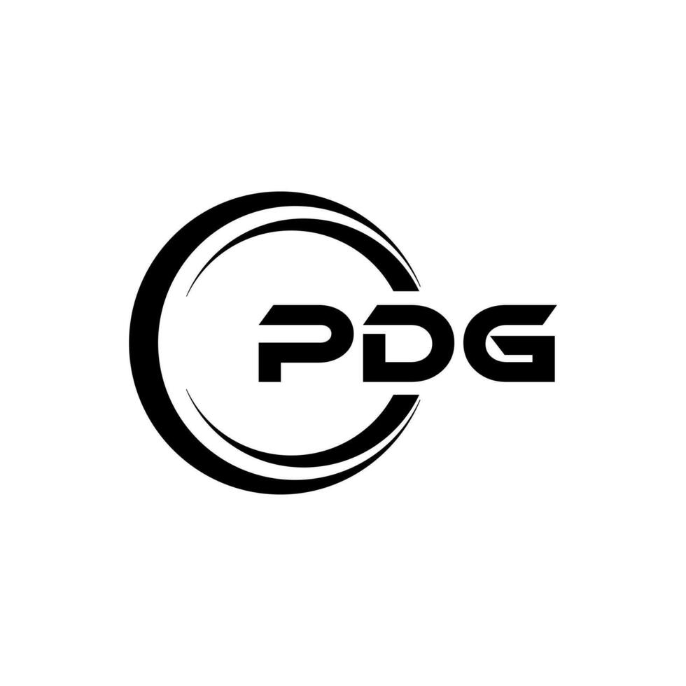 PDG Letter Logo Design, Inspiration for a Unique Identity. Modern Elegance and Creative Design. Watermark Your Success with the Striking this Logo. vector