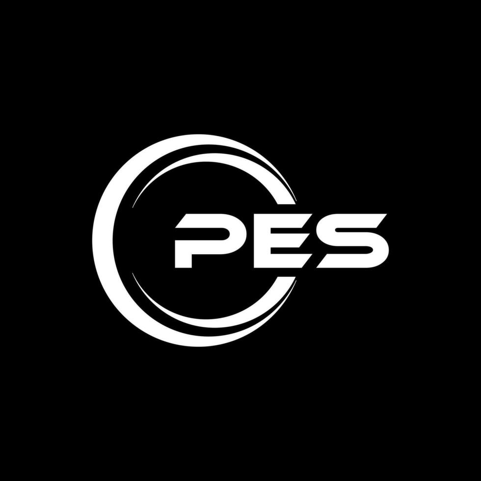 pes letra logo diseño, inspiración para un único identidad. moderno elegancia y creativo diseño. filigrana tu éxito con el sorprendentes esta logo. vector