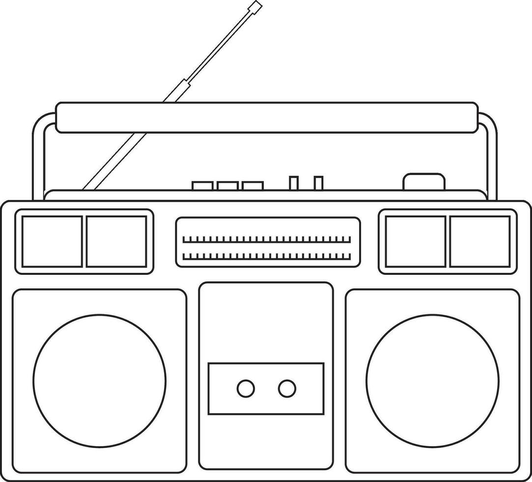 transparente radio colorante página vector