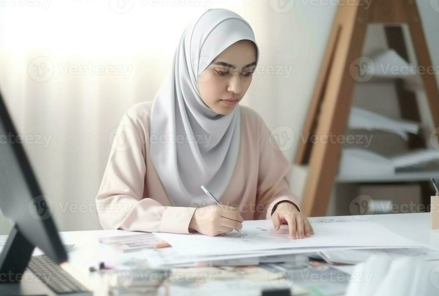 Creative muslim designer. Generate Ai photo