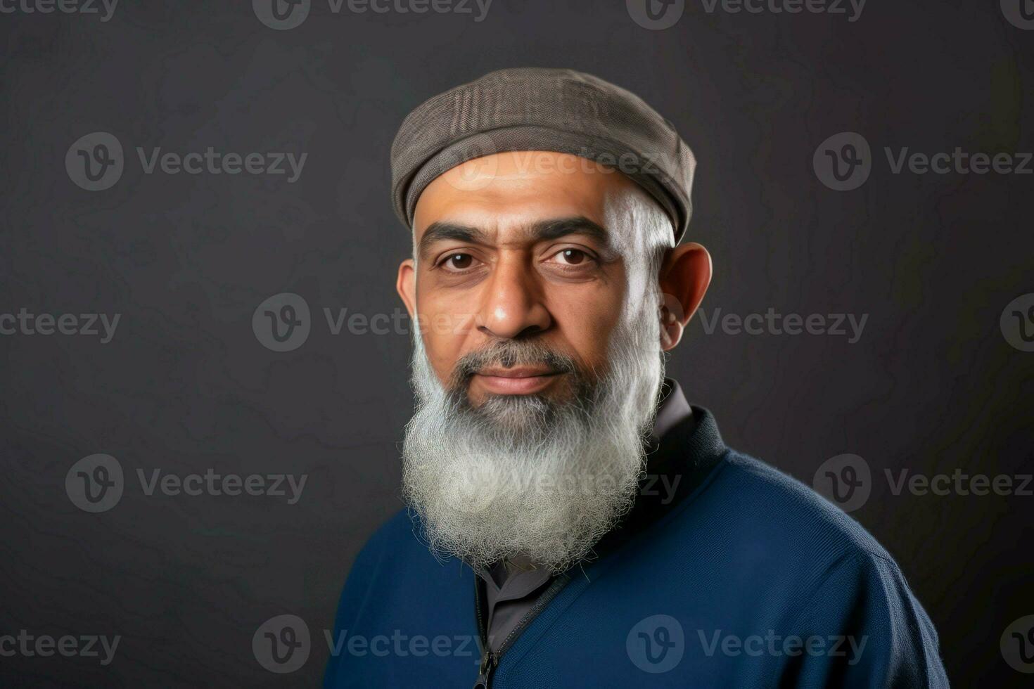 Muslim man beard. Generate Ai photo