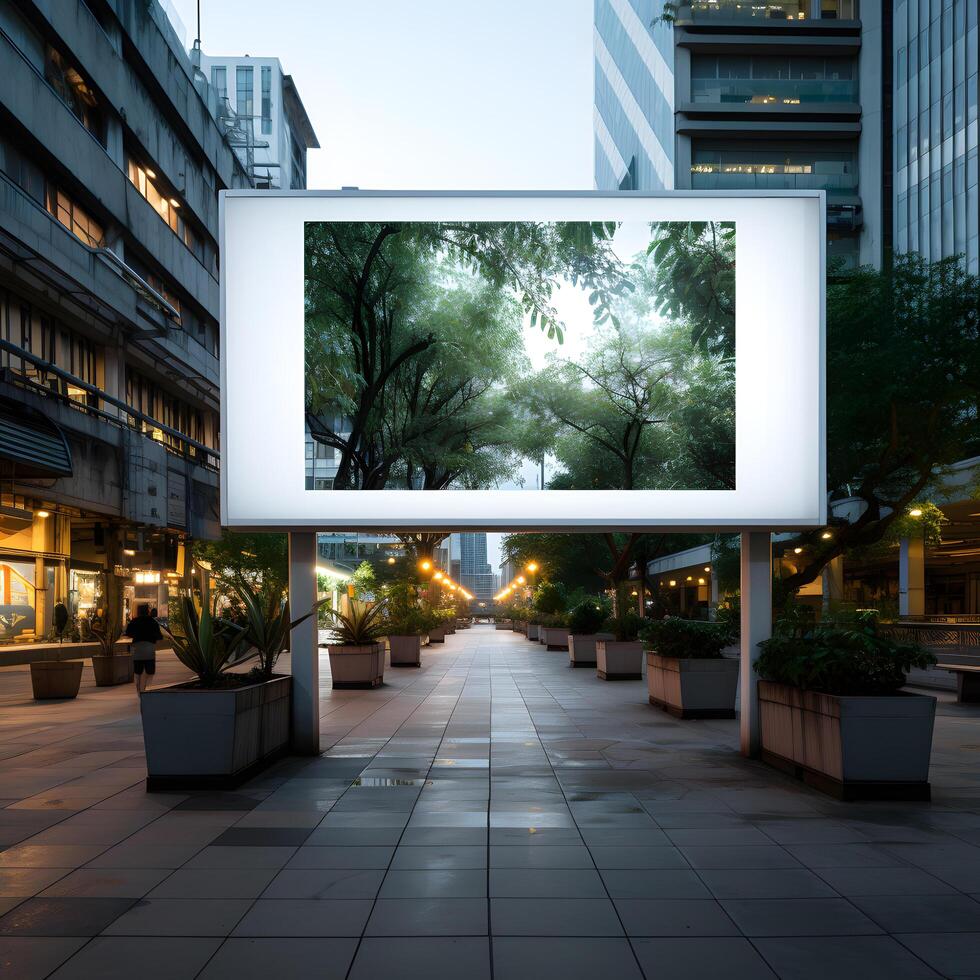 Sign Board Mockup photo