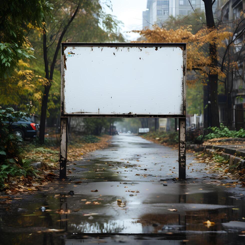 Sign Board Mockup photo