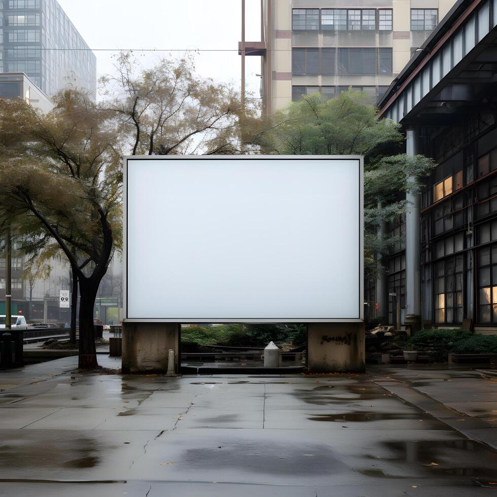 Sign Board Mockup photo