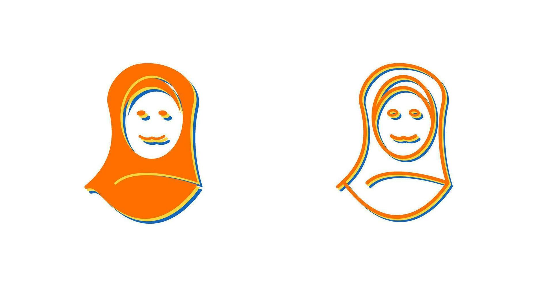 Islamic Woman Vector Icon