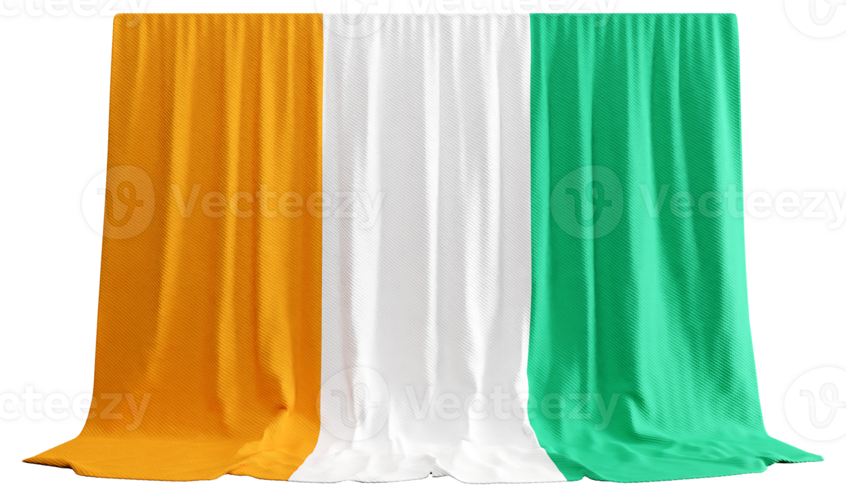 3d rendered flag of ivoire png