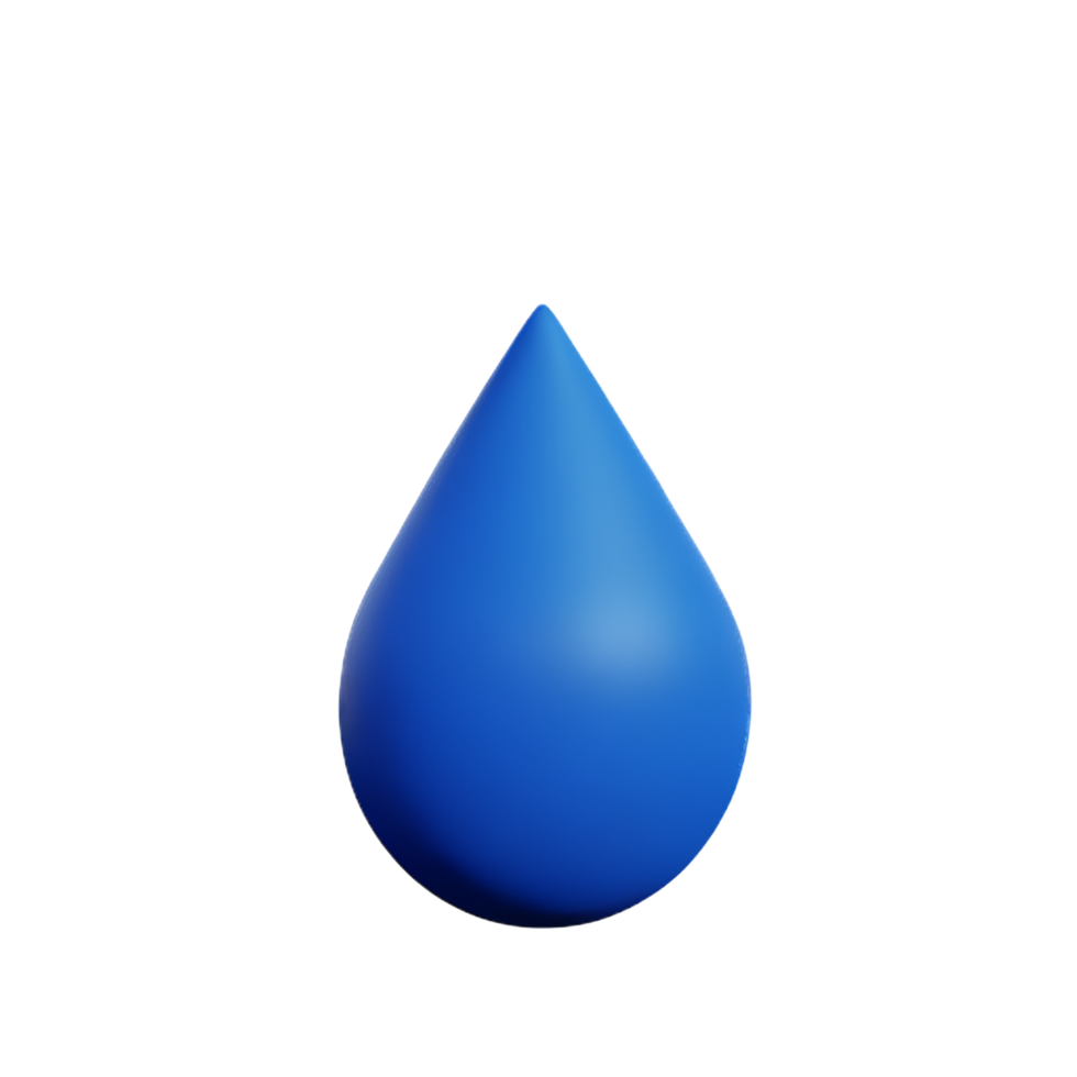 Wasser fallen 3d Rendern Symbol Illustration png