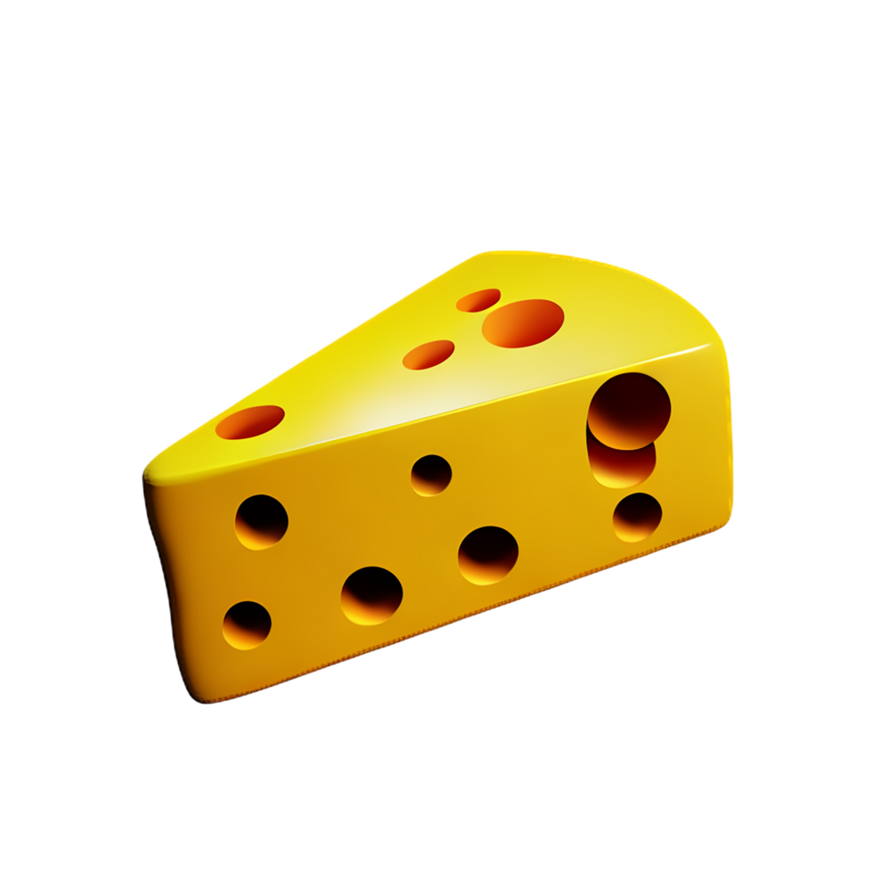 cheese  3d rendering icon illustration png
