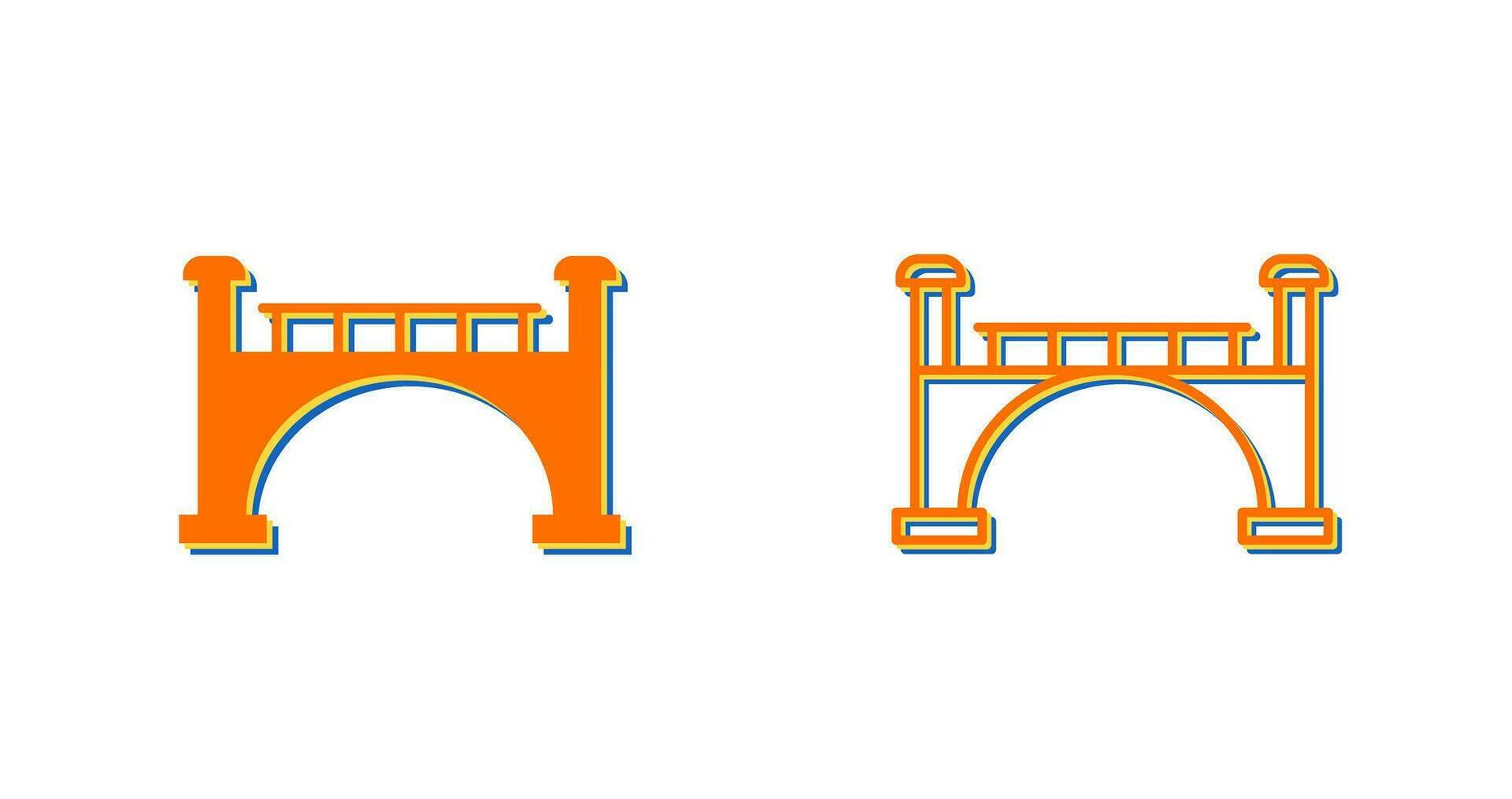 icono de vector de puente