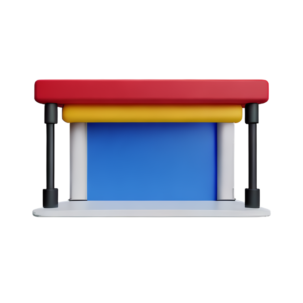 stage 3d rendering icon illustration png