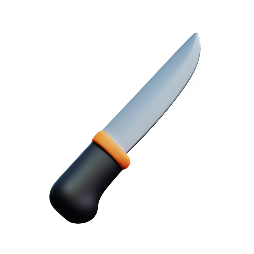 knife 3d rendering icon illustration png
