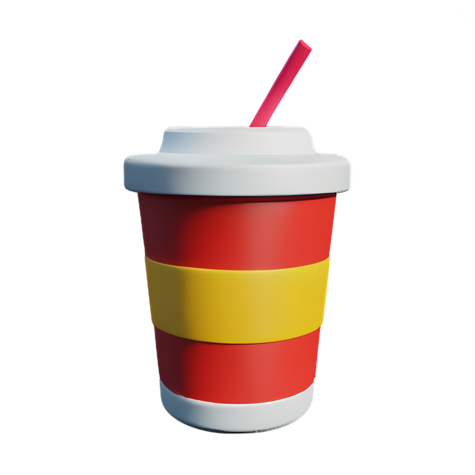 bubble tea 3d rendering icon illustration png