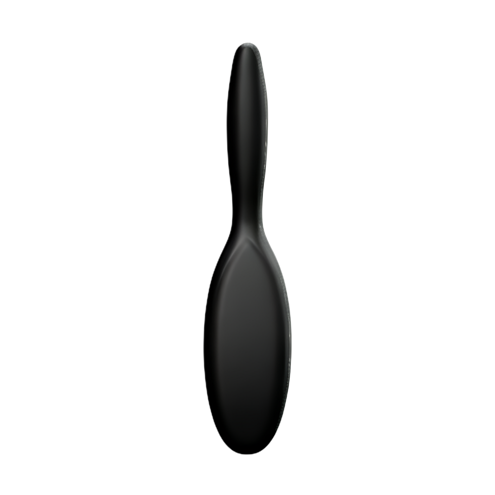 Black brush 3d rendering icon illustration png