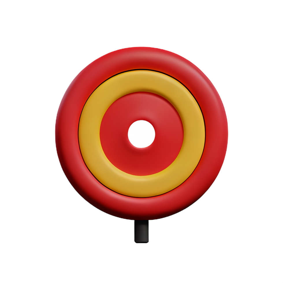 target 3d rendering icon illustration png
