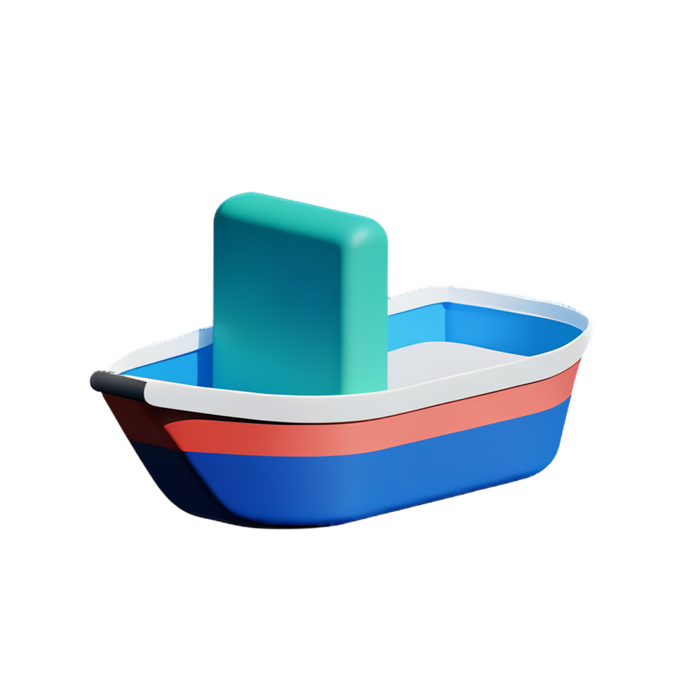 boot 3d renderen icoon illustratie png