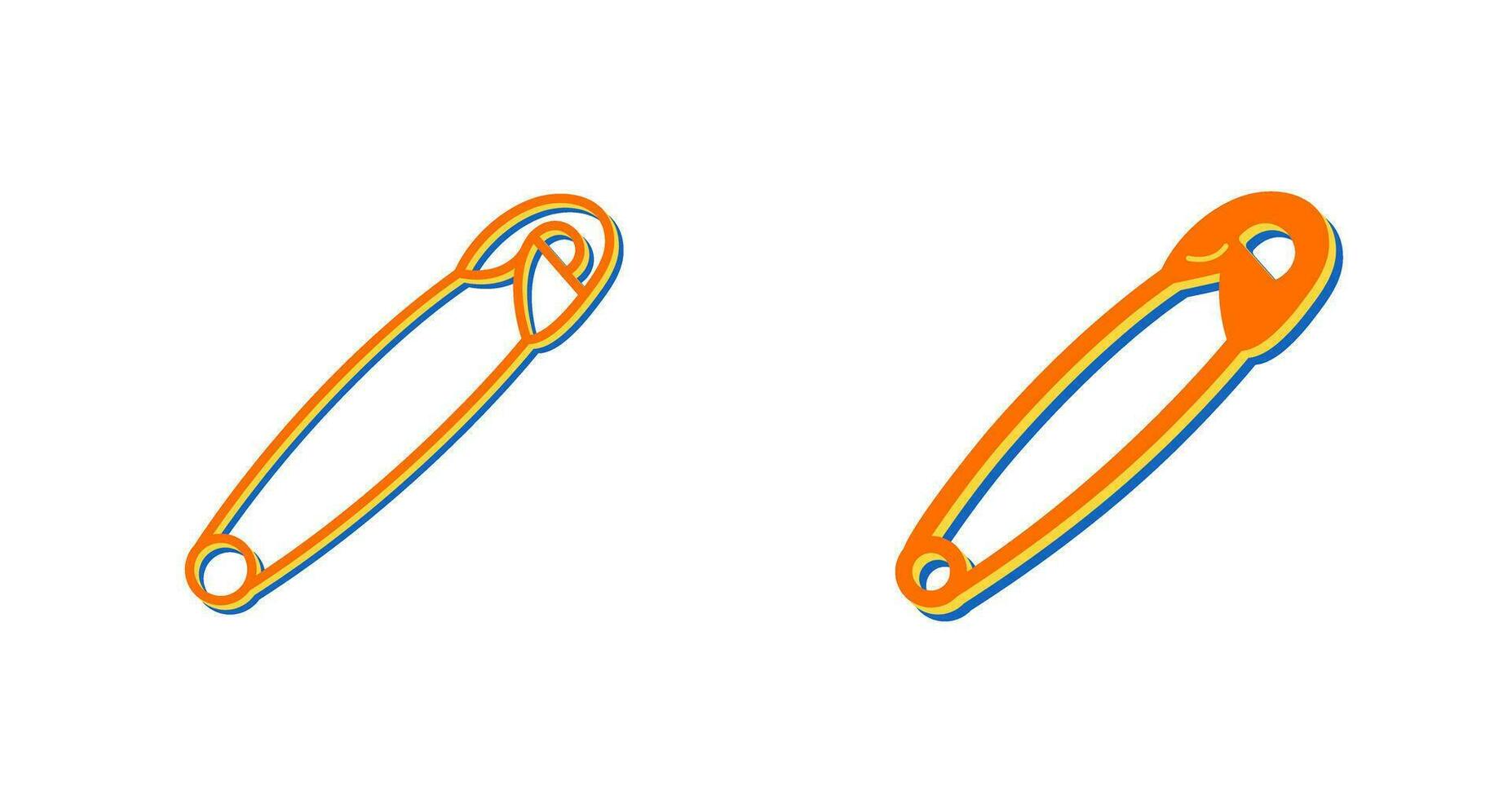 Safety Pin Vector Icon