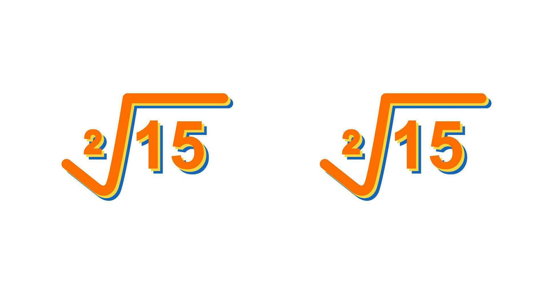 Square Root Vector Icon