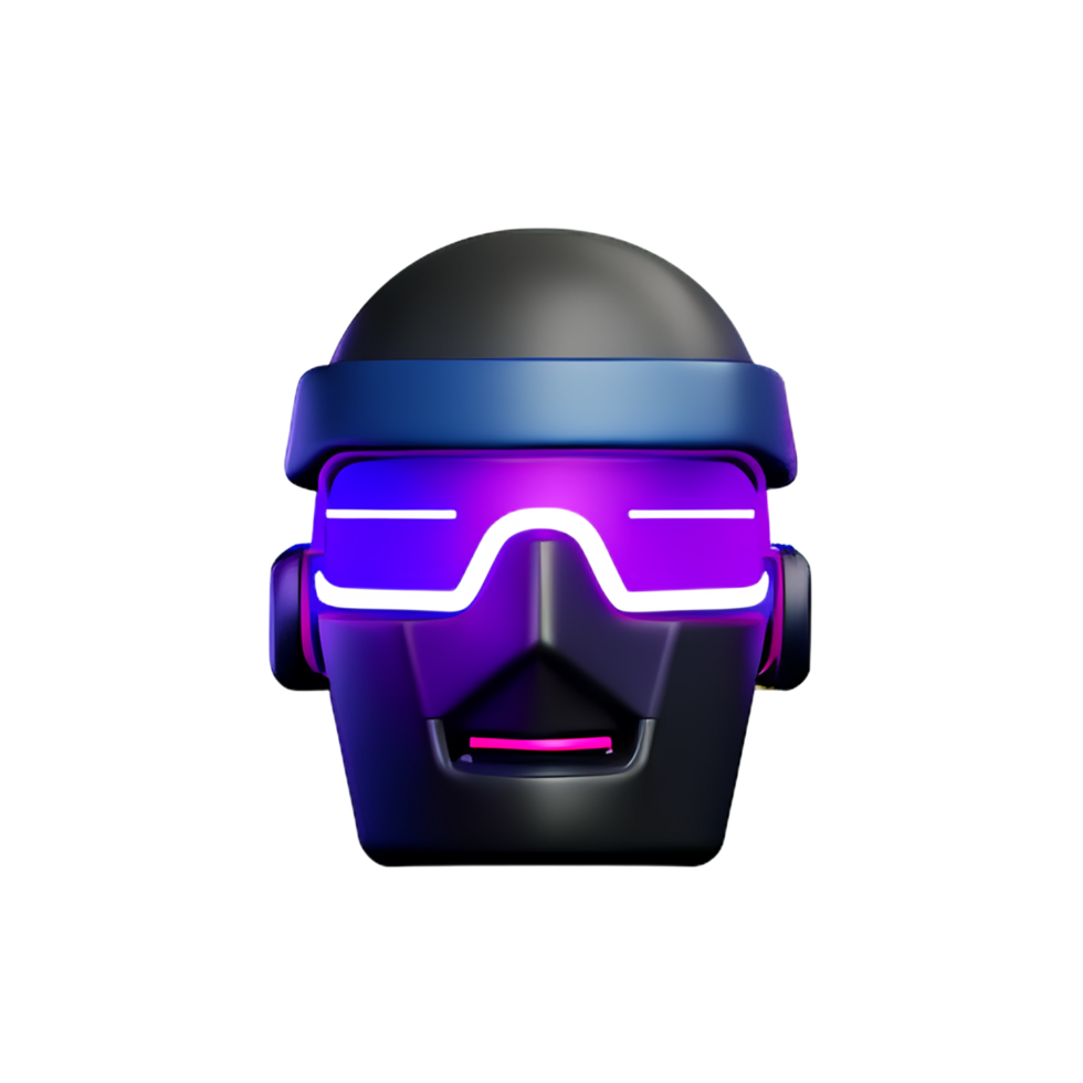 Cyberpunk 3d Rendern Symbol Illustration png