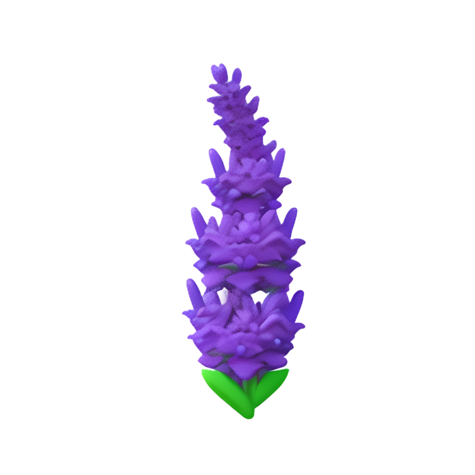 lavender 3d rendering icon illustration png