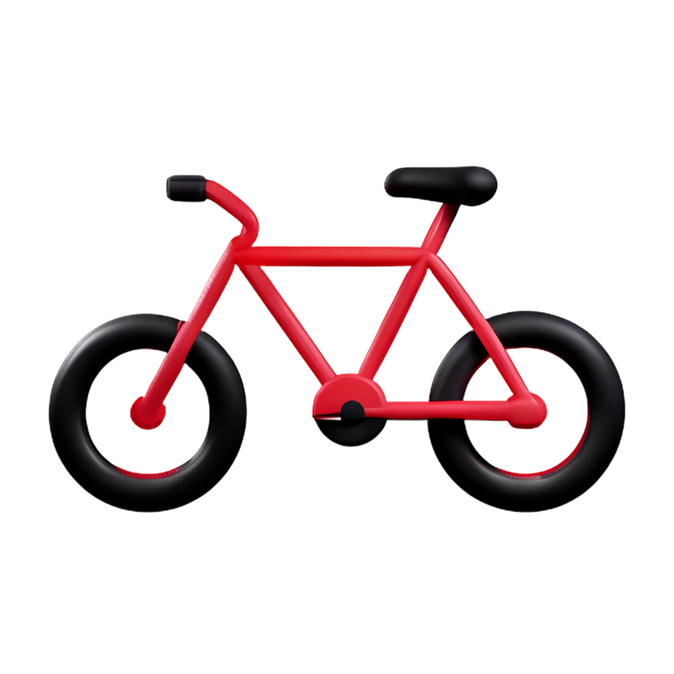 bike 3d rendering icon illustration png