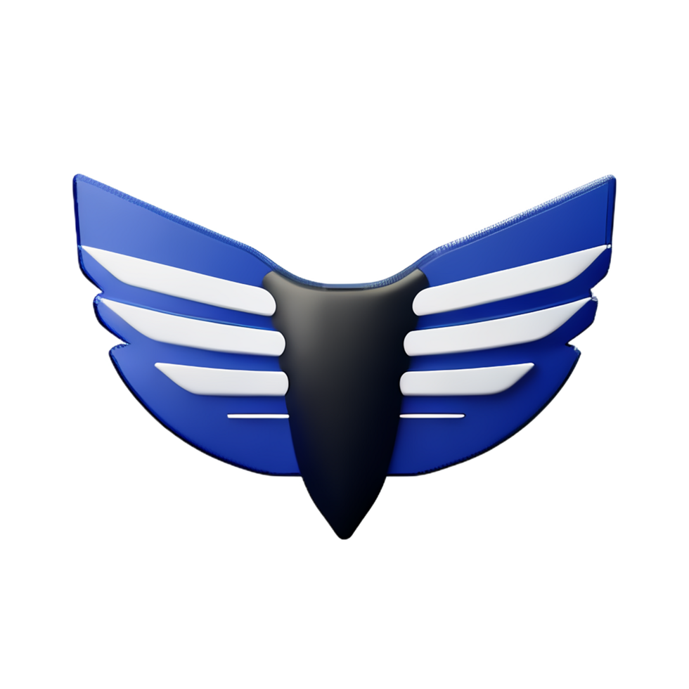 wings 3d rendering icon illustration png