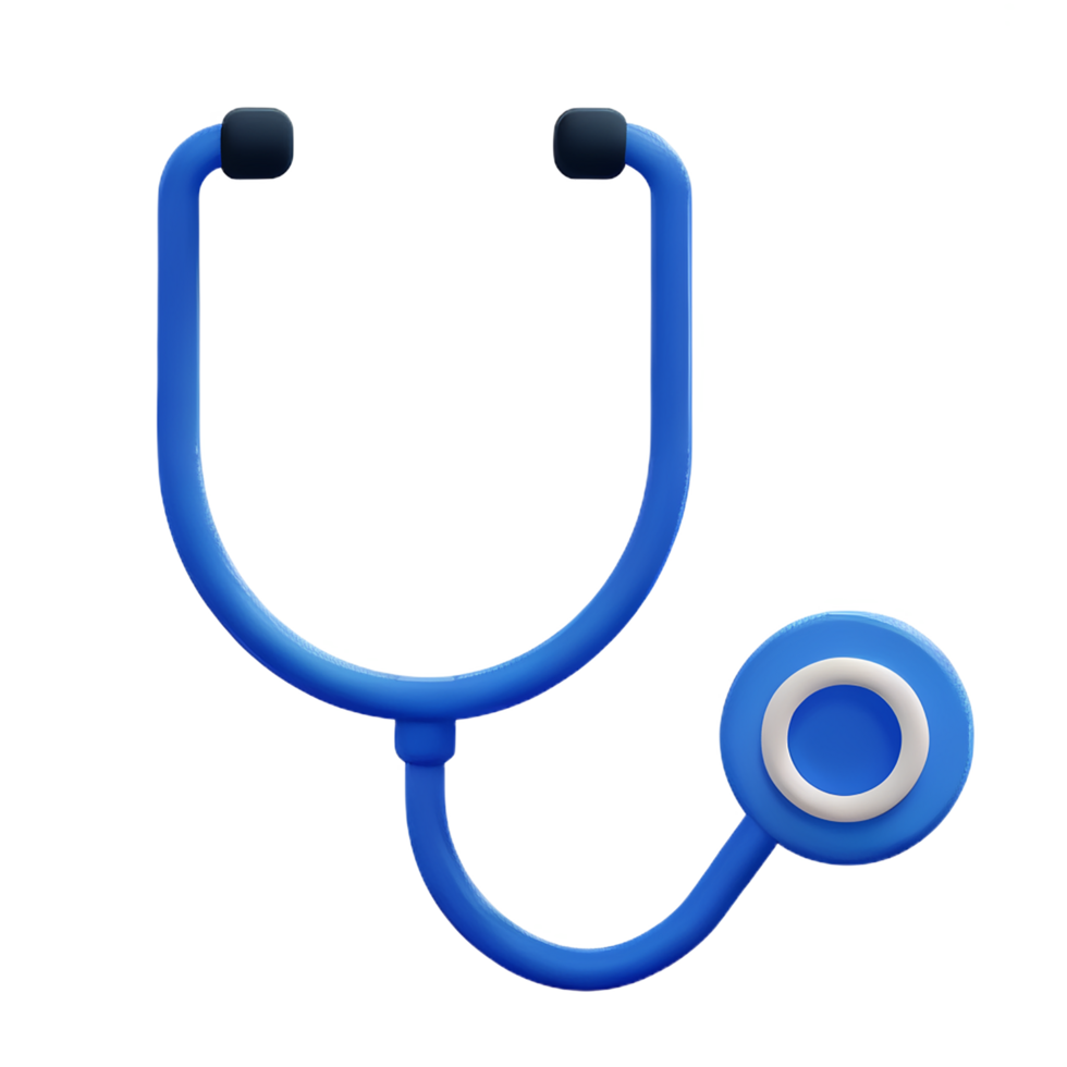 stethoscope 3d rendering icon illustration png