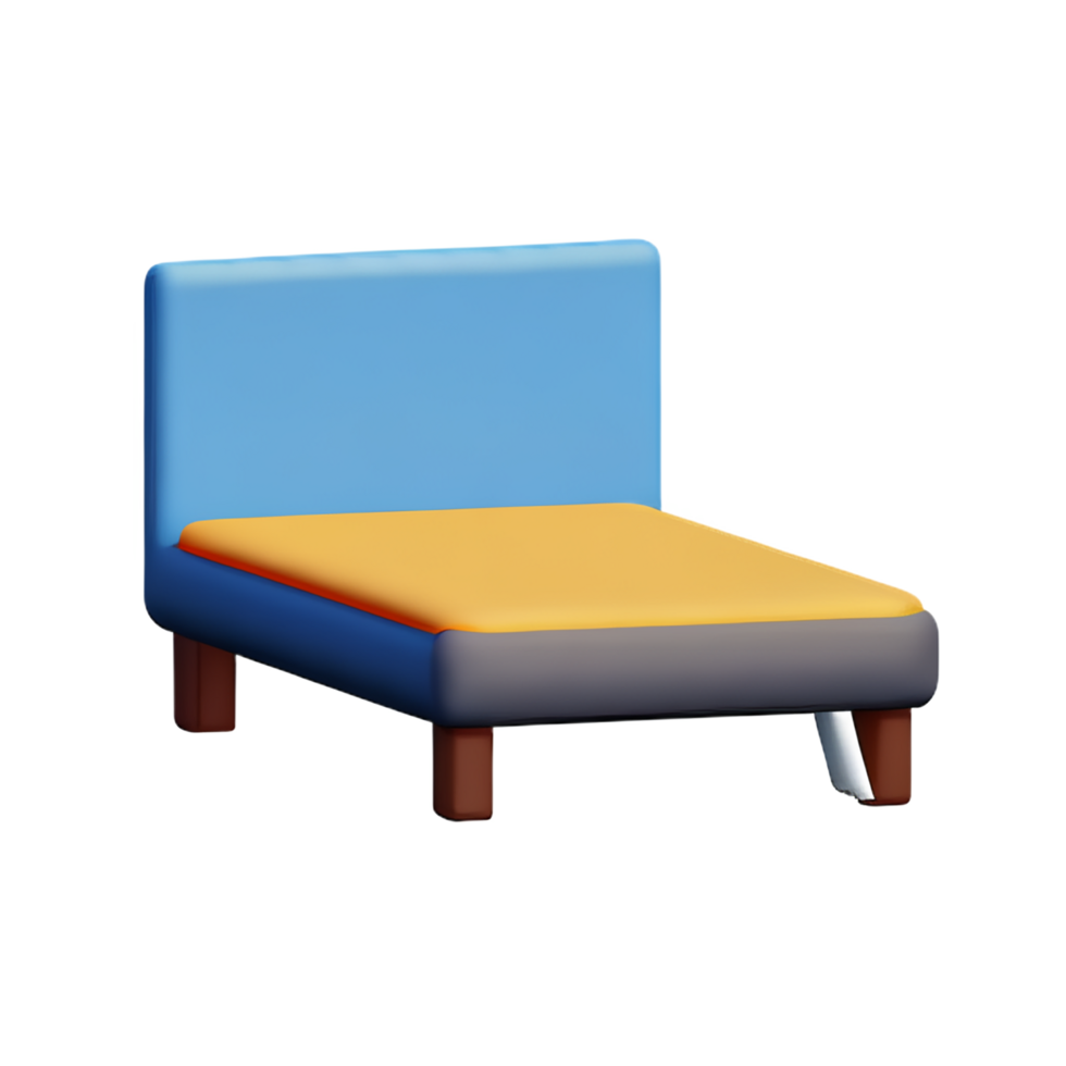 bed 3d rendering icon illustration png