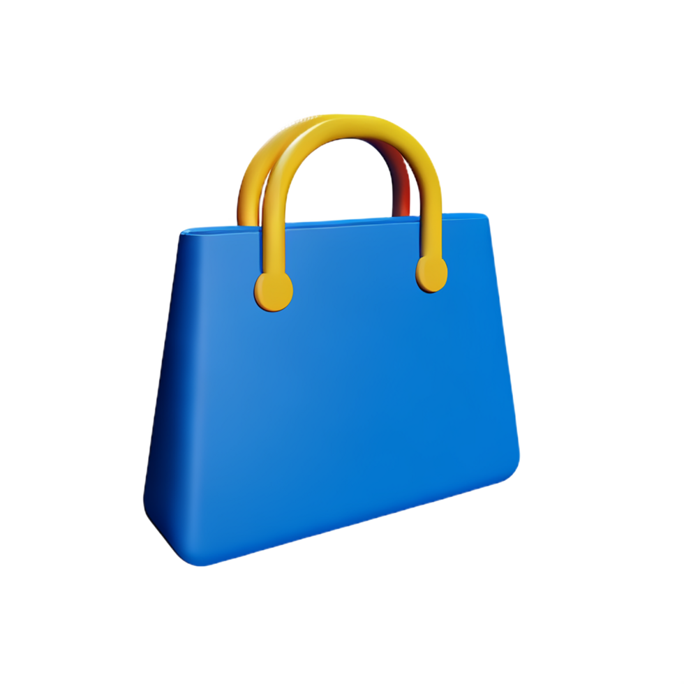 bag 3d rendering icon illustration png