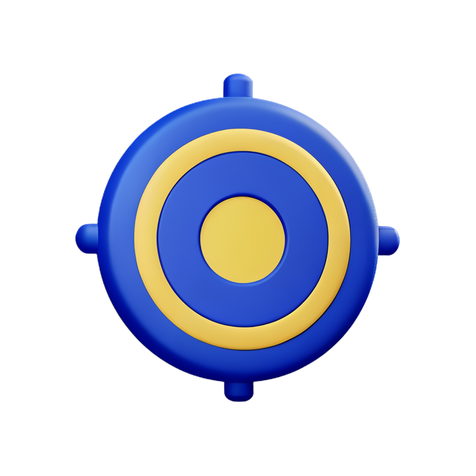 target 3d rendering icon illustration png