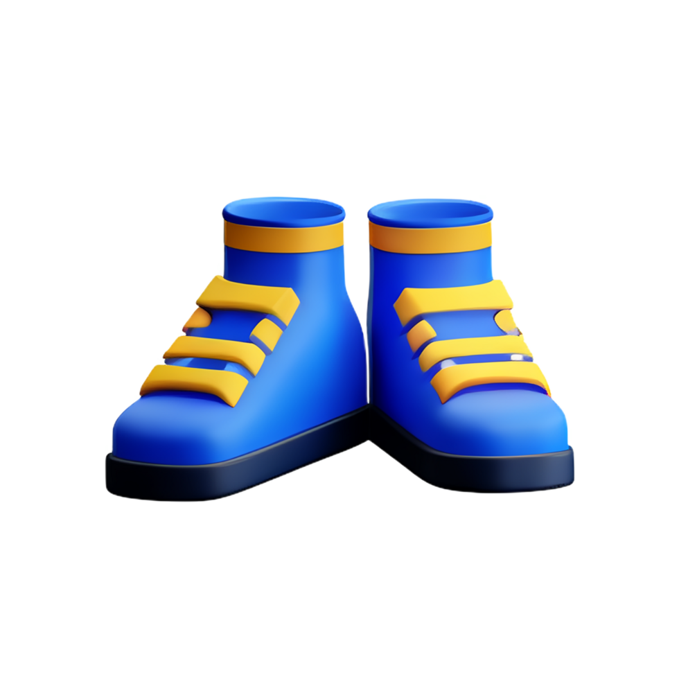 des chaussures 3d le rendu icône illustration png