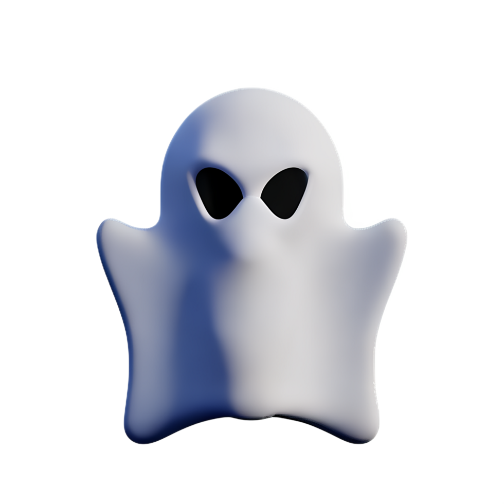 ghost 3d rendering icon illustration png