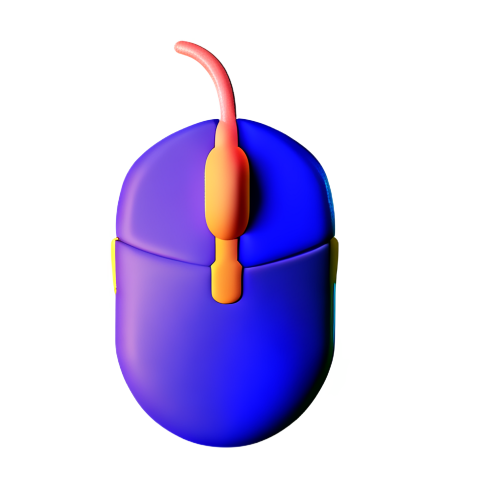 Maus 3d Rendern Symbol Illustration png