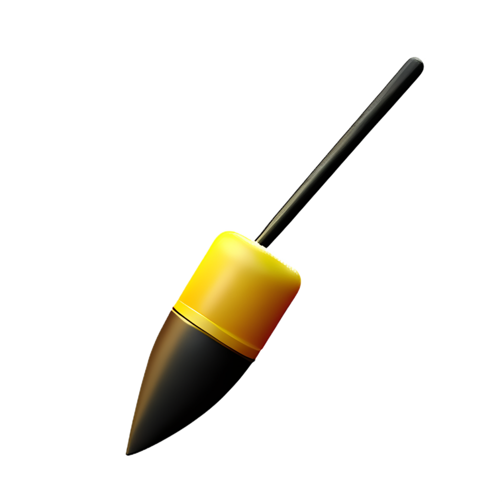 paint brush 3d rendering icon illustration png
