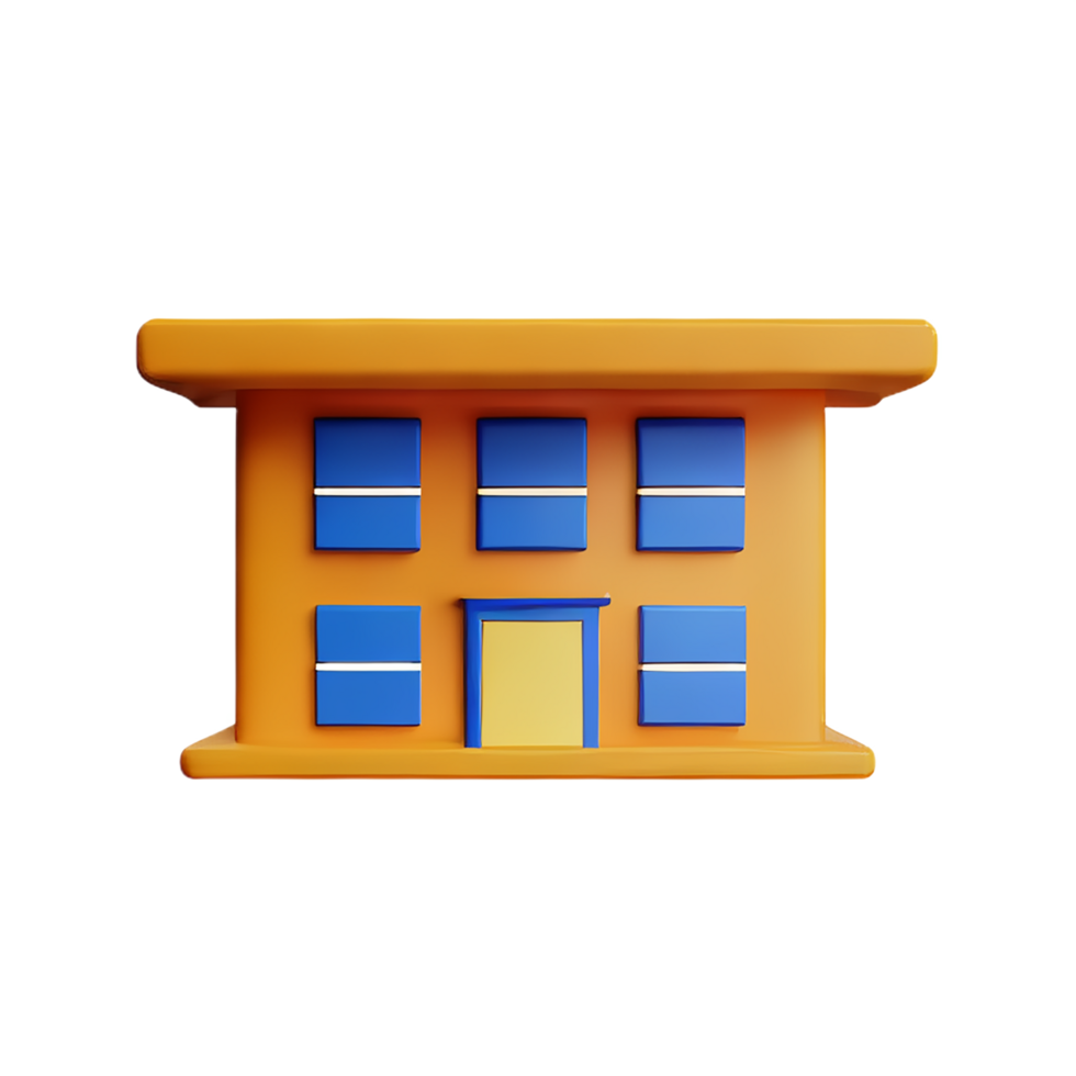 restaurant 3d rendering icon illustration png
