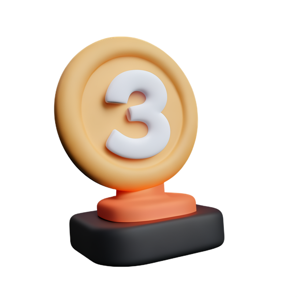award 3d rendering icon illustration png