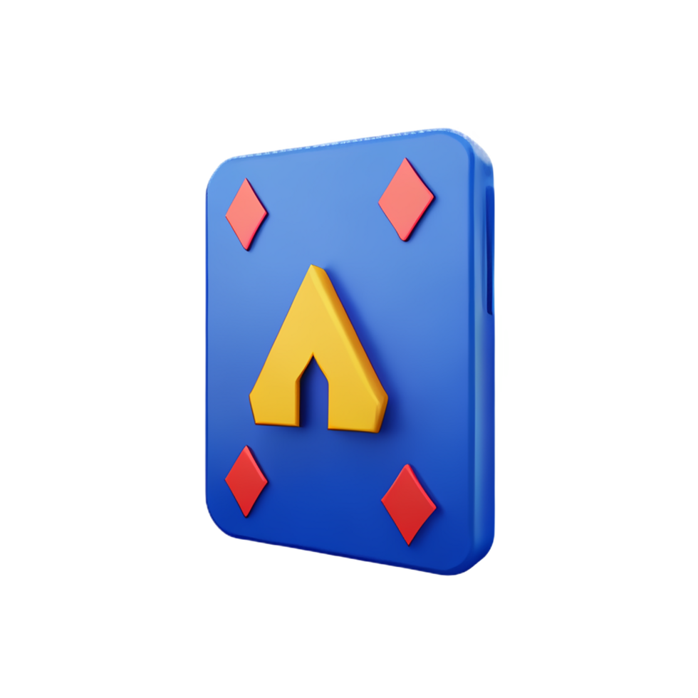 poker 3d rendering icon illustration png