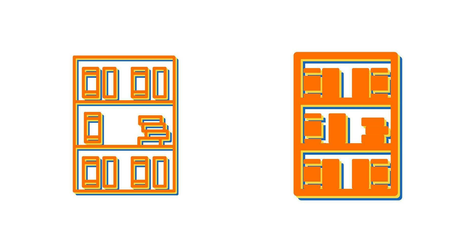 Book Shelf Vector Icon