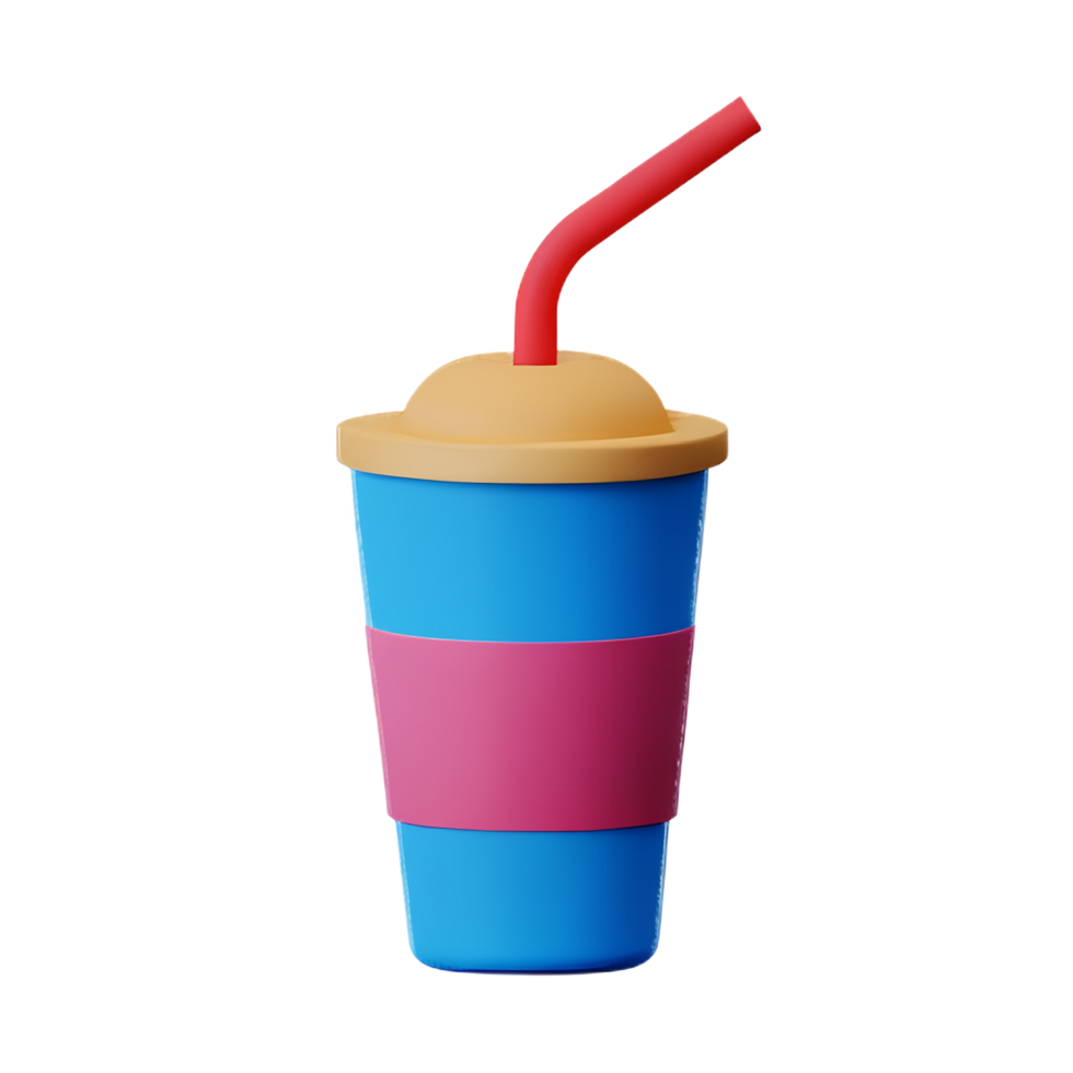 bubble tea 3d rendering icon illustration png