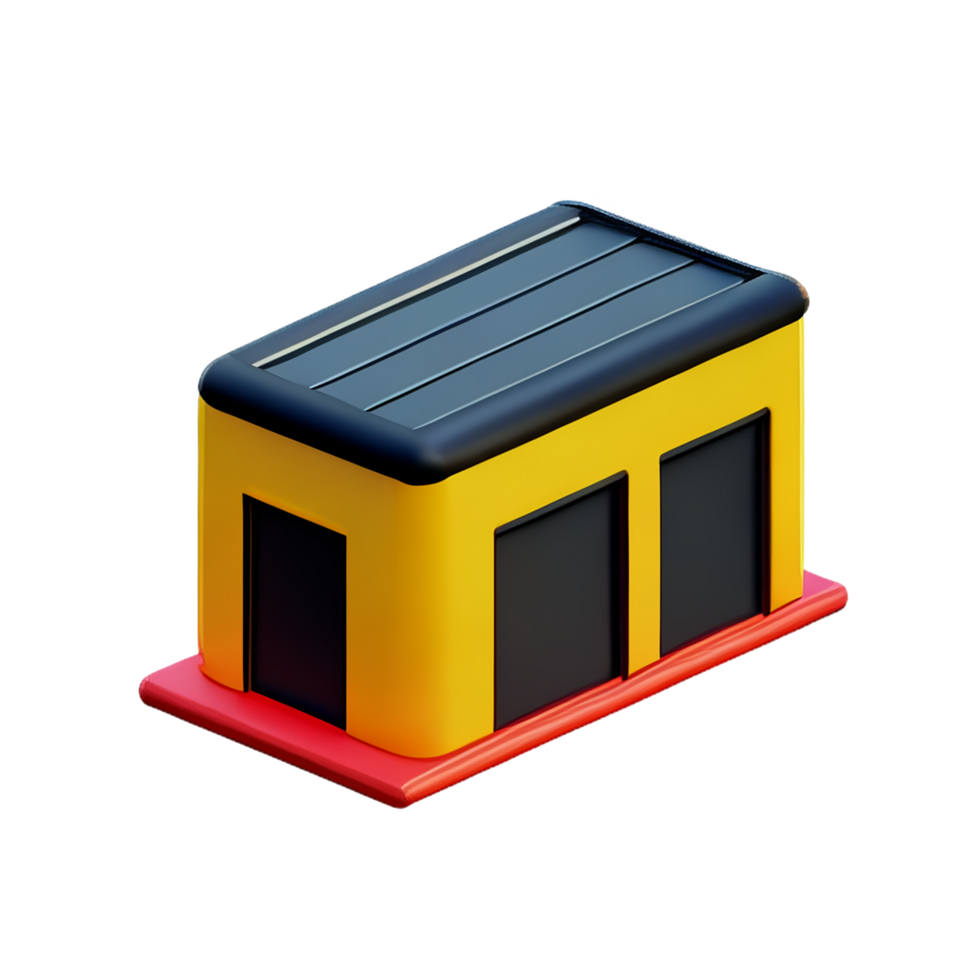 Warenhaus 3d Rendern Symbol Illustration png