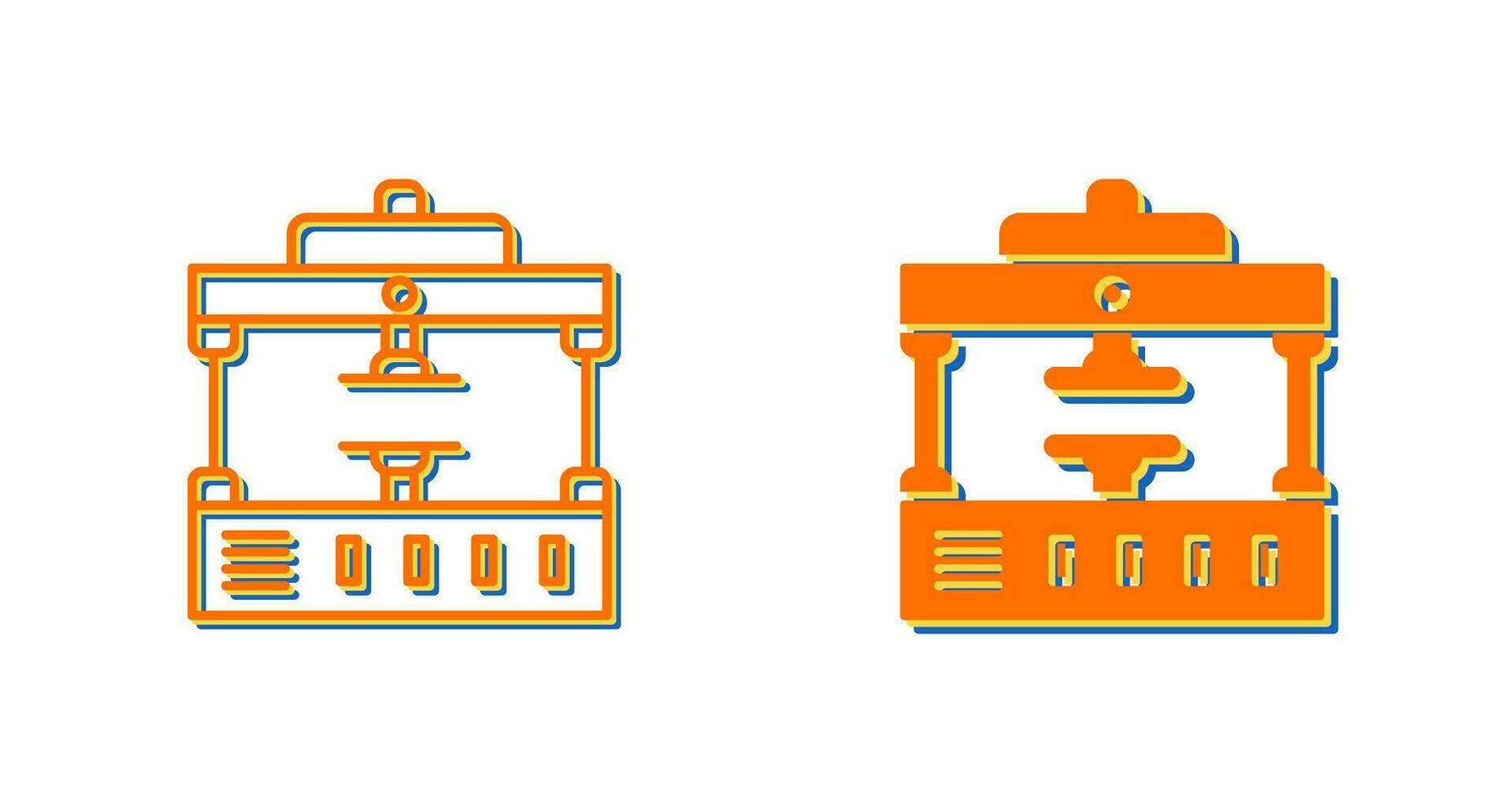 Machine Press Vector Icon