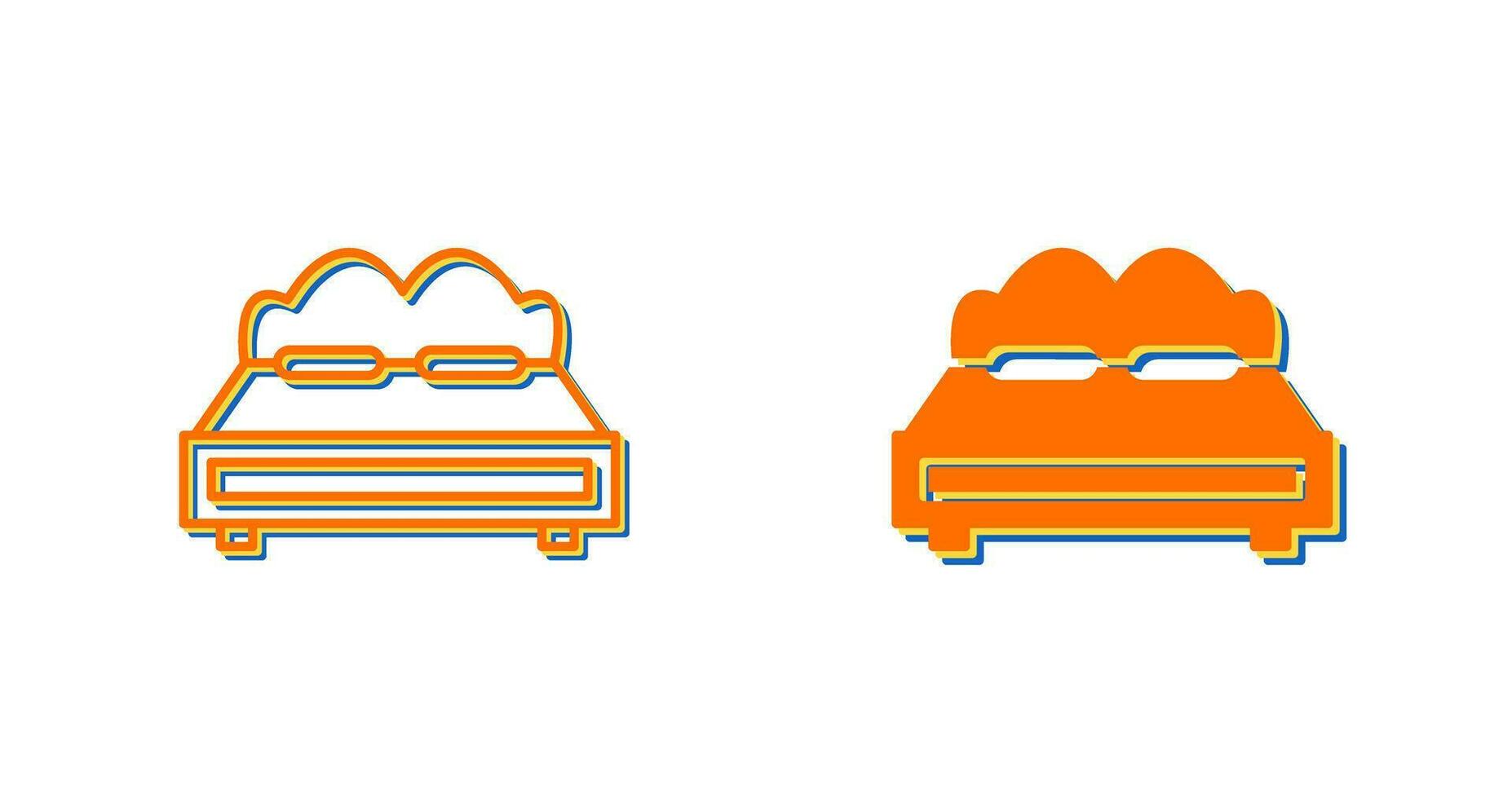 Double Bed Vector Icon