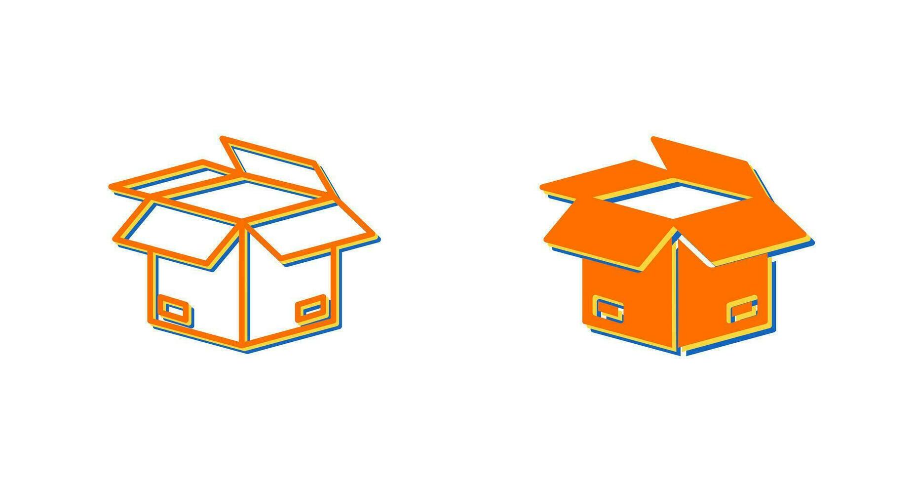 Open Box Vector Icon