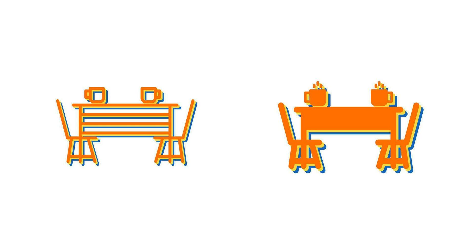 Dining Table Vector Icon