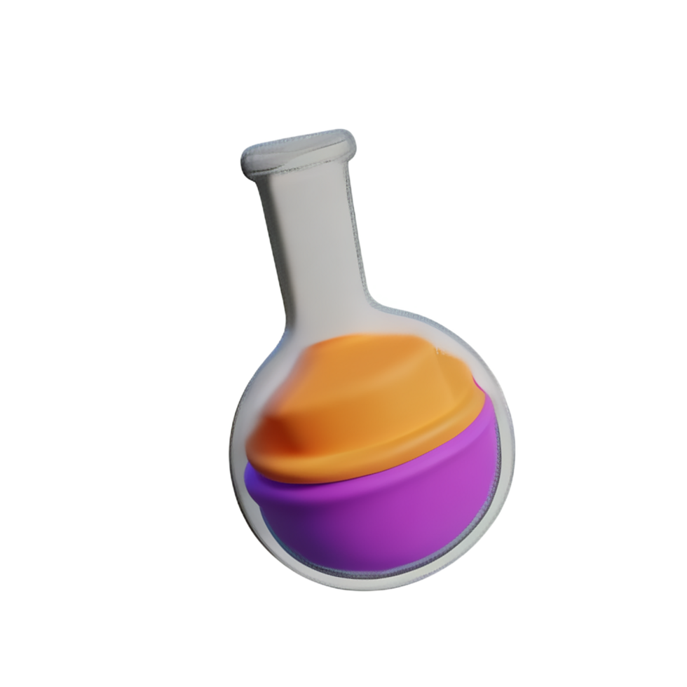 química 3d Renderização ícone ilustração png