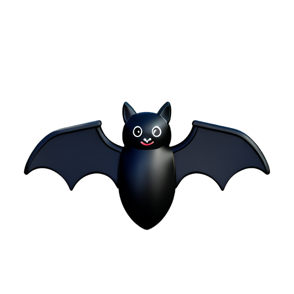 bat 3d rendering icon illustration png