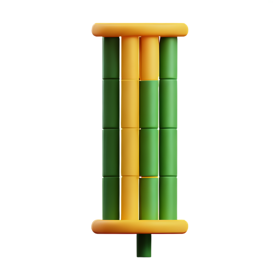 bamboo 3d rendering icon illustration png