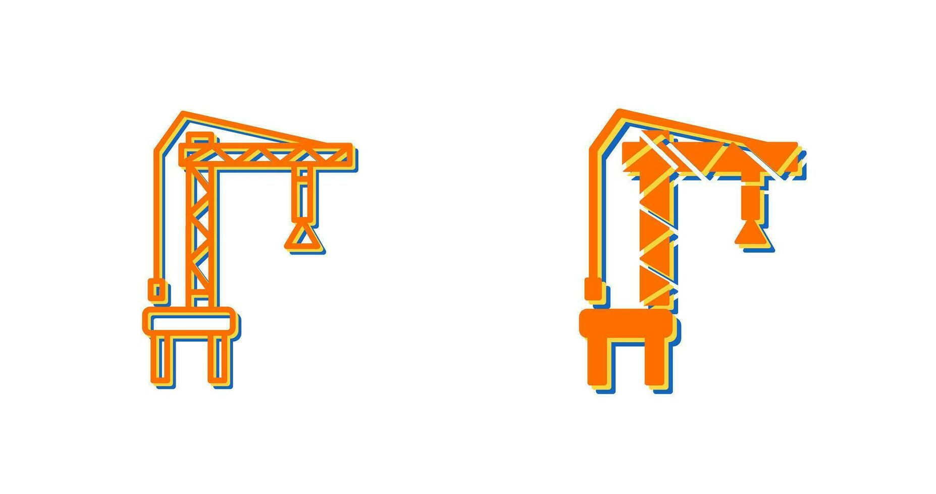Harbor Crane Vector Icon